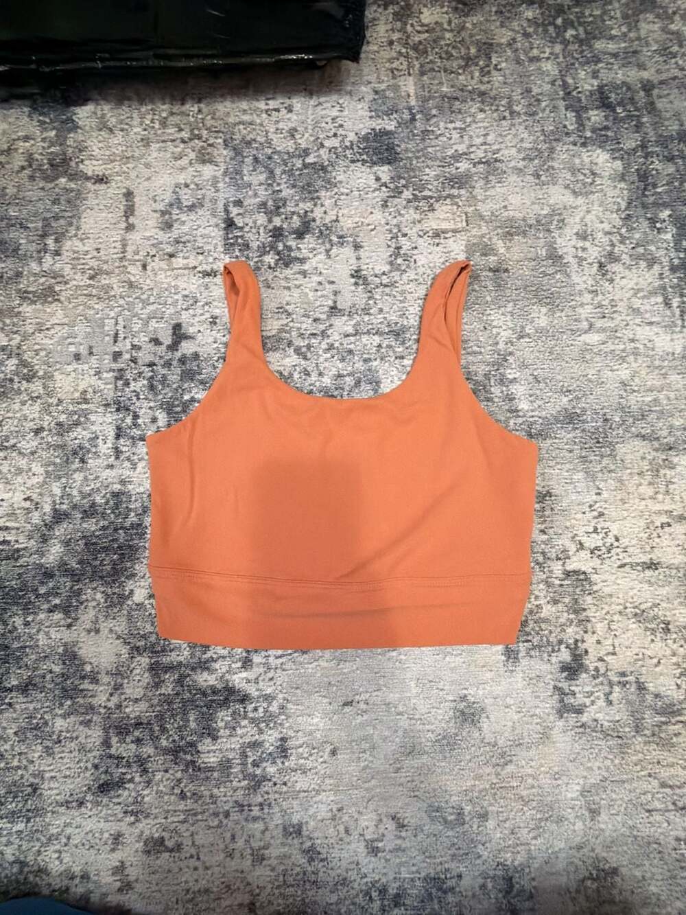 Nike Dri-FIT Longline Sports Bra Size S Orange Crop Top Activewear